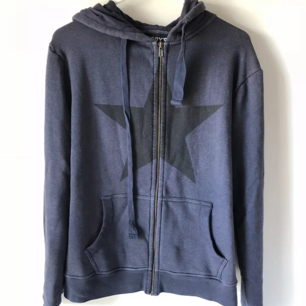 Barry's Bootcamp Navy New York Front zip Hoodie